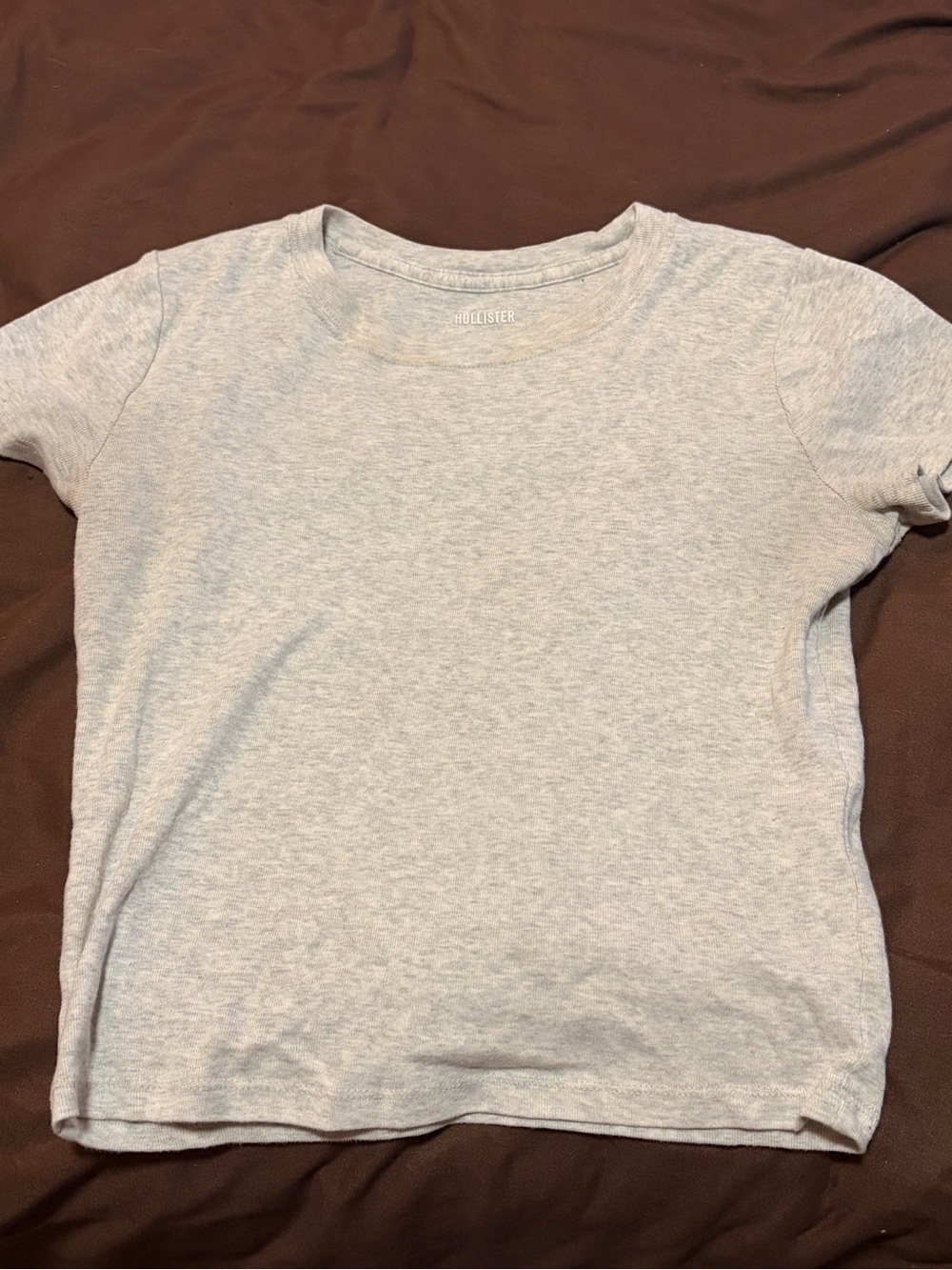 Hollister Women’s Heather Gray Short-Sleeve Crew Tee